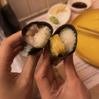 Temakase Hand Roll Bar - 28th St - Hamachi and Sweet Chili Rock Shrimp 9/10 - Japanese Near Me - New York, New York Temakase Hand Roll Bar - 28th St - Hamachi and Sweet Chili Rock Shrimp 9/10 - Japanese Near Me - New York, New York