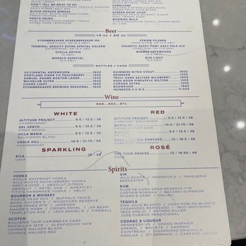 Screen Door - PDX - Menu - Southern Near Me - Portland, Oregon