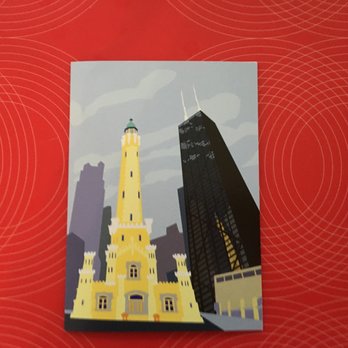 Dry Climate Studios - Chicago Water Tower Notecard from Chicago Notecard Set - Print Media Near Me