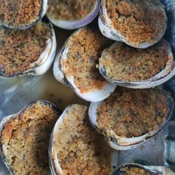 Nardi's Tower of Pizza - Baked clams