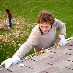 Ric's Mobile Power Washing - Inspecting and hand cleaning your gutters