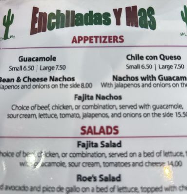 Menu photo 1 Enchiladas Y Mas Austin, TX