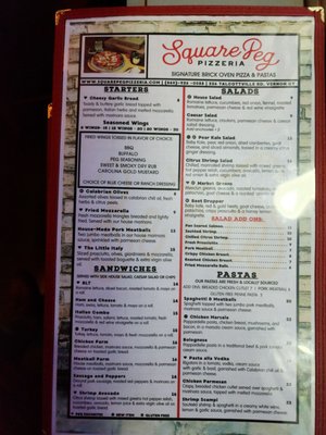 Menu photo 7 Square Peg Pizzeria Vernon Vernon, CT Menu photo 7 Square Peg Pizzeria Vernon Vernon, CT