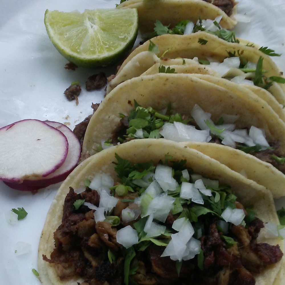 Tacos de cabeza $1.25 each and they are pretty small tacos. My huuby didn't get full. Tacos de cabeza $1.25 each and they are pretty small tacos. My huuby didn't get full.