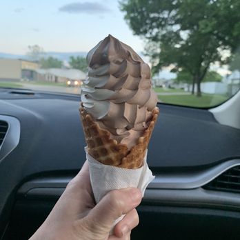 Wally's Frozen Custard - Twist in a homemade waffle cone -- YUM! - Desserts Near Me - St. Clair Shores, Michigan Wally's Frozen Custard - Twist in a homemade waffle cone -- YUM! - Desserts Near Me - St. Clair Shores, Michigan