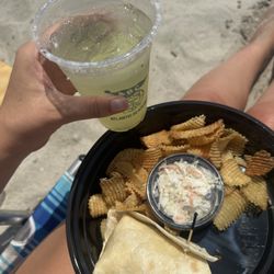 Turkey wrap + margarita