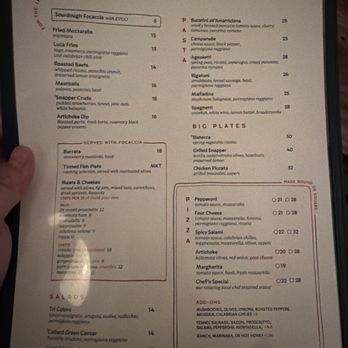 Salice - Menu - Italian Near Me - Homewood, Alabama Salice - Menu - Italian Near Me - Homewood, Alabama