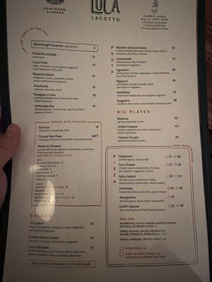 Menu photo 1 Salice Homewood, AL Menu photo 1 Salice Homewood, AL