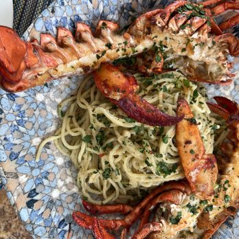 Lago - Whole Lobster with spaghetti pomodoro $79 - Italian Near Me - Las Vegas, Nevada