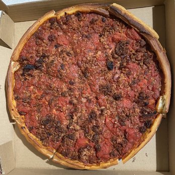 Zachary's Chicago Pizza - 12" medium size carne stuffed pizza - Pizza Near Me - Berkeley, California Zachary's Chicago Pizza - 12" medium size carne stuffed pizza - Pizza Near Me - Berkeley, California