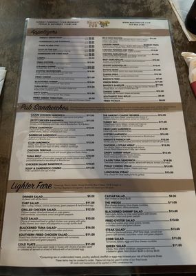 Menu photo 3 Baron's Pub Suffolk, VA