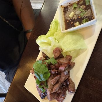 Manow Thai - Moo Yang (Thai Style Grilled Pork) - Thai Near Me - Clarksville, Maryland