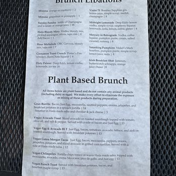 Ice Haus - Brunch menu, Saturday and Sunday - Bars Near Me - Salt Lake City, Utah