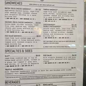 Eggslut - The menu - Breakfast & Brunch Near Me - Los Angeles, California Eggslut - The menu - Breakfast & Brunch Near Me - Los Angeles, California