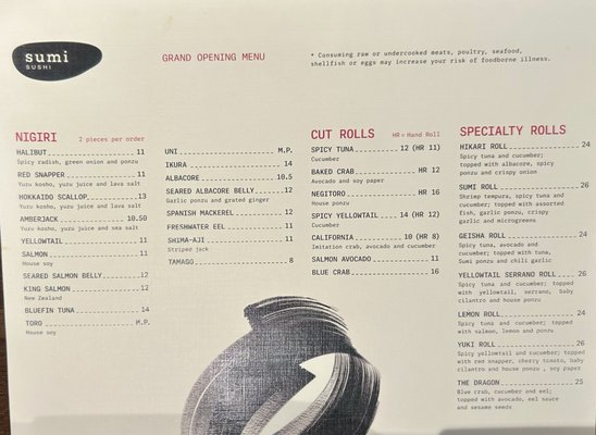 Menu photo 1 Sumi Sushi Sherman Oaks, CA Menu photo 1 Sumi Sushi Sherman Oaks, CA