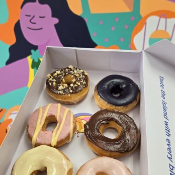Island Glazed - Chocolate Mac, Ube, Strawberry Mango, Chocolate, Lilikoi, Guava - Coffee & Tea Near Me - Aiea, Hawaii Island Glazed - Chocolate Mac, Ube, Strawberry Mango, Chocolate, Lilikoi, Guava - Coffee & Tea Near Me - Aiea, Hawaii