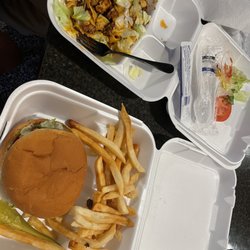 Saturday's Grill & Ice Cream - Frito pie and chicken guacamole sandwich