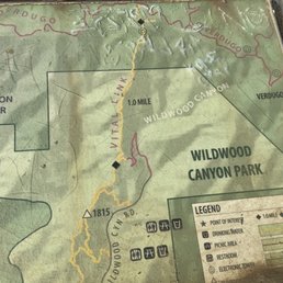 Map of the second half of the hike. 1 mile seems easy but it's going to kick your butt