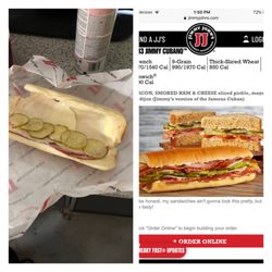 Jimmy John's - Expectation vs reality