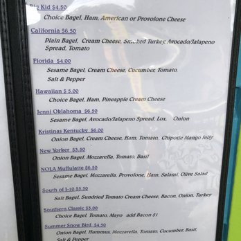 A Southern Bagel Company - Menu - Bagels Near Me - Long Beach, Mississippi