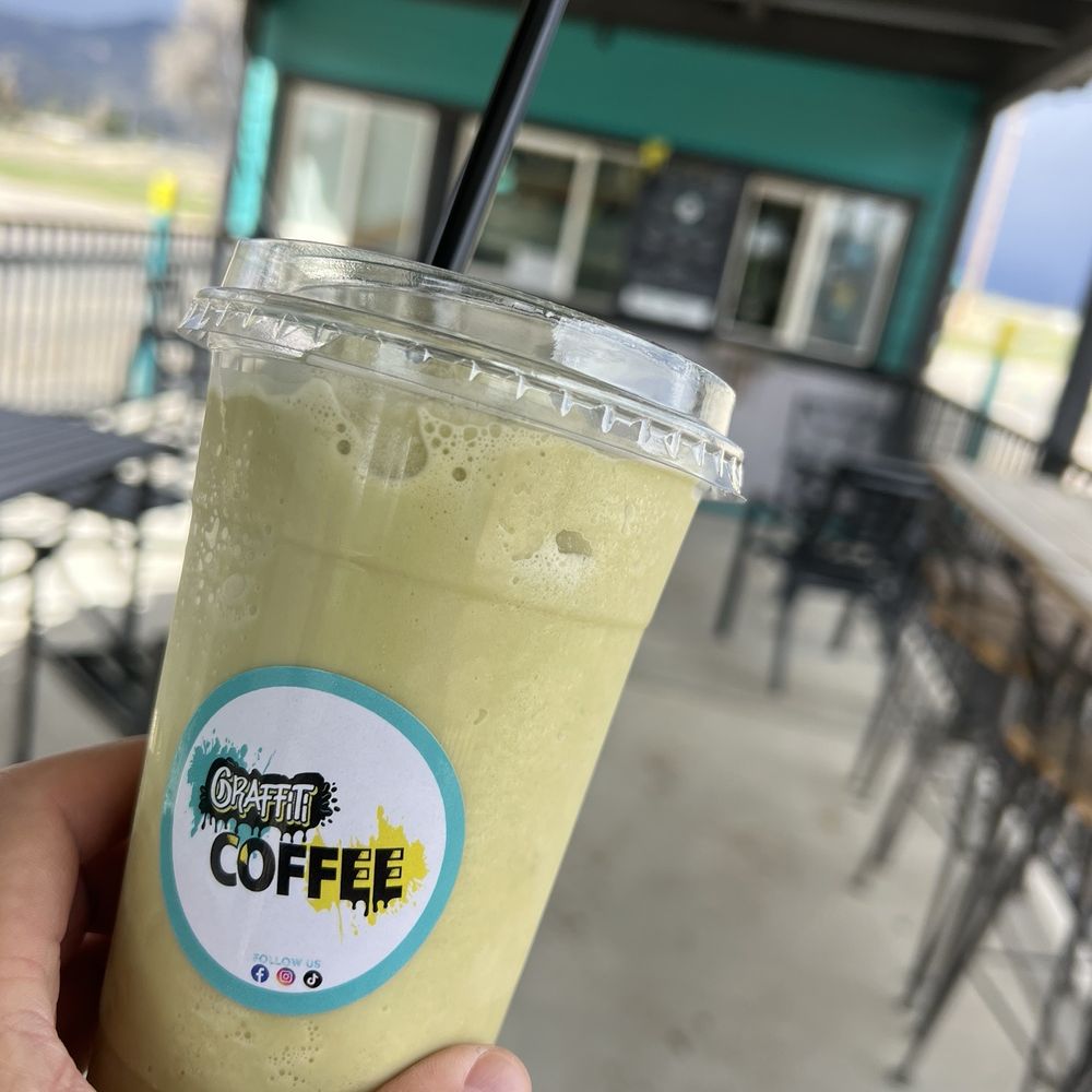 Matcha Monkey blended and dirty with cold brew Matcha Monkey blended and dirty with cold brew