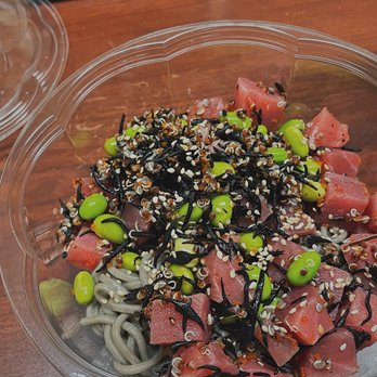 Poke Sushi Bowl - a close up of a poke sushi bowl - Sushi Bars Near Me - Charlottesville, Virginia Poke Sushi Bowl - a close up of a poke sushi bowl - Sushi Bars Near Me - Charlottesville, Virginia