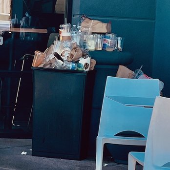 Baguette Cafe - trash needs attention - French Near Me - Las Vegas, Nevada