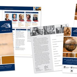 Yvonne San Luis Design - Marketing pieces for annual conference, included invitation, postcards, programs, banners, signs for event.
