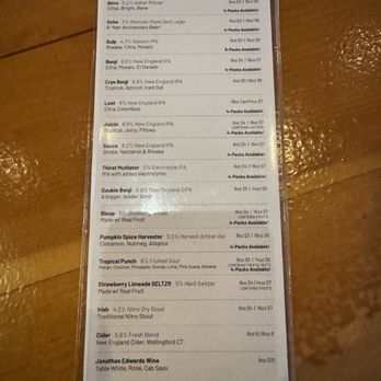 Tribus Beer Co. - Beer menu - Breweries Near Me - Milford, Connecticut