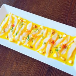 Tiradito/Peruvian raw fish similar to sashimi