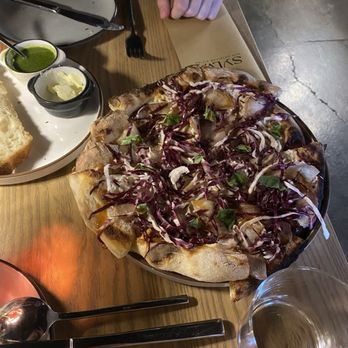 Sylva - White Peach Pizza - New American Near Me - Tahoe City, California