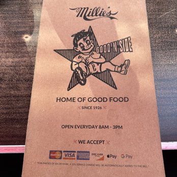 Millie's Cafe - Menu logo - Breakfast & Brunch Near Me - Los Angeles, California Millie's Cafe - Menu logo - Breakfast & Brunch Near Me - Los Angeles, California