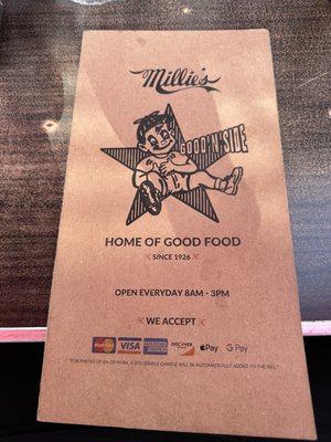 Menu photo 1 Millie's Cafe Los Angeles, CA