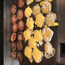 Corner Xpress Mart - Breakfast sandwiches in the making!