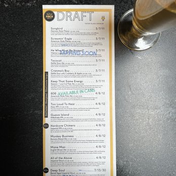 The Perch - Draft menu - Breweries Near Me - Chicago, Illinois The Perch - Draft menu - Breweries Near Me - Chicago, Illinois