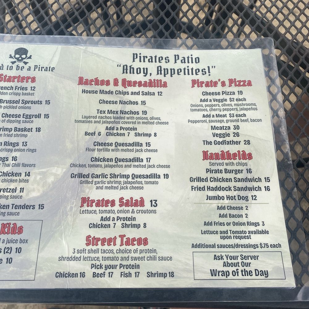 Pirates Patio and Galley - Menu - Bars Near Me - Old Orchard Beach, Maine Pirates Patio and Galley - Menu - Bars Near Me - Old Orchard Beach, Maine