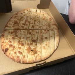 Giant fly on garlic bread Giant fly on garlic bread