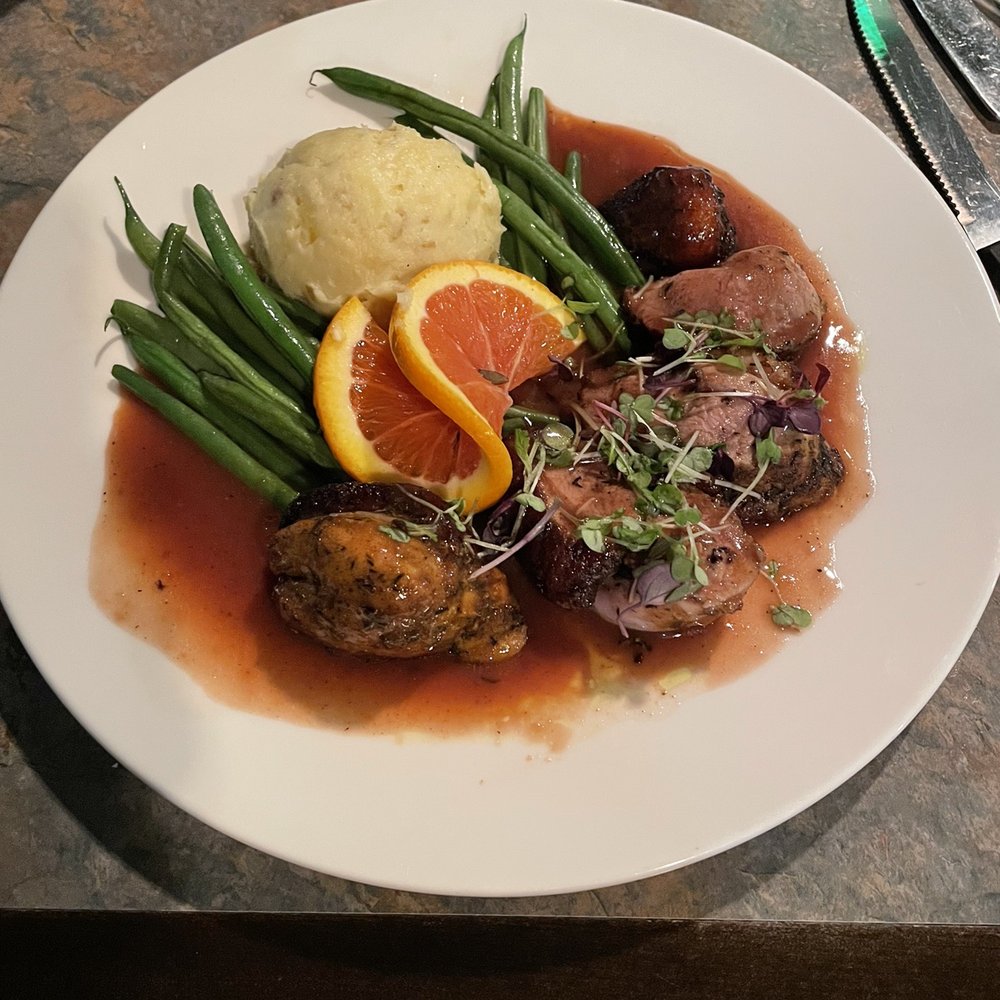 The Maple Kitchen - Roasted Breast of Duck with Garlic Mashed. WOW! - American Near Me - West Windsor, Vermont