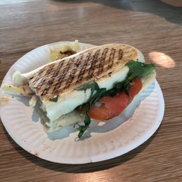 Half of the turkey and brie