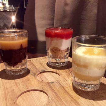Bella Italia - A selection of shot glass desserts - Italian Near Me - Birmingham, XWM Bella Italia - A selection of shot glass desserts - Italian Near Me - Birmingham, XWM