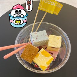 a bowl of ice cream and marshmallows a bowl of ice cream and marshmallows