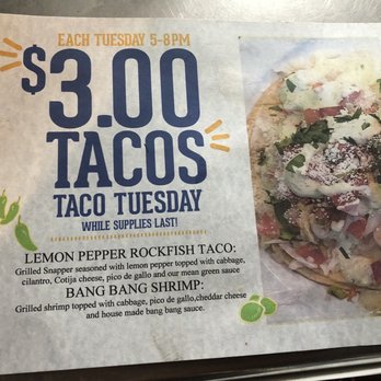 Fisherman's Market - Taco Tuesday special on 11/22/22 - Seafood Near Me - Eugene, Oregon