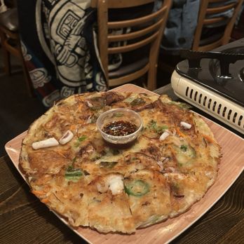 Toyose - Seafood Pancake / 해물파전 - Korean Near Me - San Francisco, California Toyose - Seafood Pancake / 해물파전 - Korean Near Me - San Francisco, California