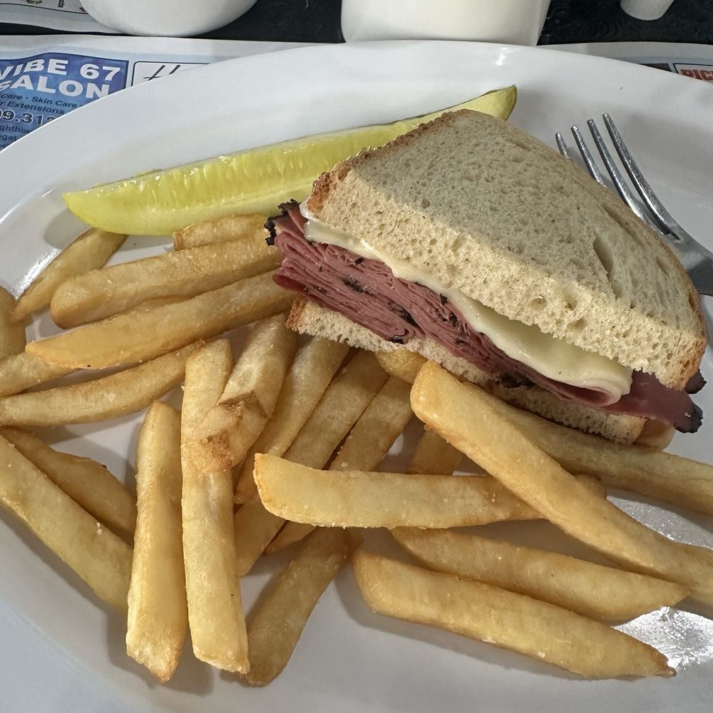 Johnny’s Offshore Cafe - Hot Pastrami Sandwich on Rye w/ Swiss Cheese - Breakfast & Brunch Near Me - Stafford Township, New Jersey