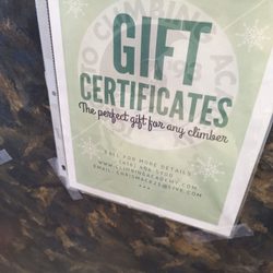 Climbing Academy - Gift certificates available