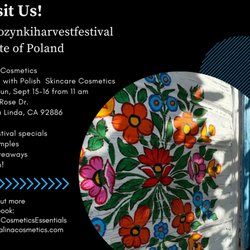 Polish Harvest Festival-Dozynki - Join us for the Dozynki Polish Festival on Sept. 15-16 from 11 am to 5:00 pm to experience Polish skin care products.