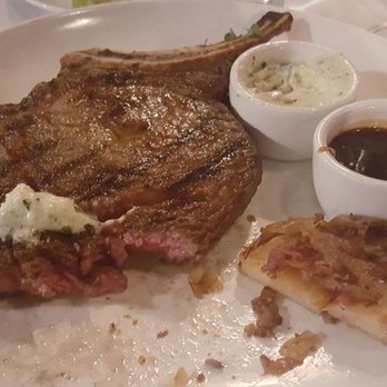 22 Bowen's - Delmonico steak medium rare with blue cheese butter and red wine demiglaze - New American Near Me - Newport, Rhode Island 22 Bowen's - Delmonico steak medium rare with blue cheese butter and red wine demiglaze - New American Near Me - Newport, Rhode Island