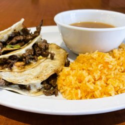 Harden’s Hamburgers & More - Soft Steak Taco's, Rice & Beans
