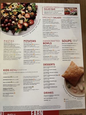 Menu photo 2 Jason's Deli Waco, TX