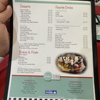 Park Road Soda Shoppe - Kannapolis - Menu 7/23/25 - American Near Me - Kannapolis, North Carolina Park Road Soda Shoppe - Kannapolis - Menu 7/23/25 - American Near Me - Kannapolis, North Carolina